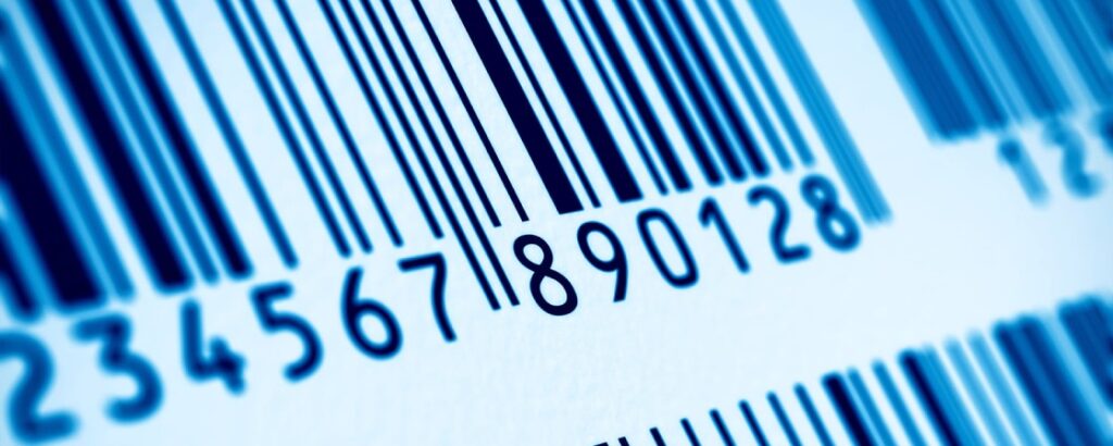 Printing barcode labels close-up