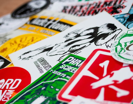 Branded vinyl stickers collection Branded vinyl stickers collection